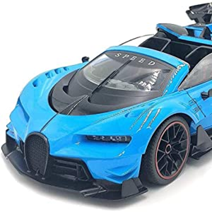  ماشین کنترلی بوگاتی آبی 1:12 Bugatti Style Blue RC Car-اسباب بازی